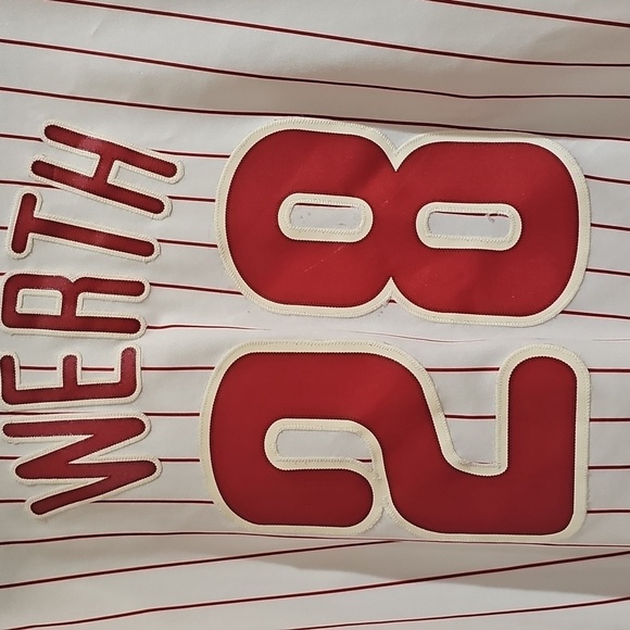 2009 World Series Phillies Jersey Werth Size XXL - Picture 3 of 5